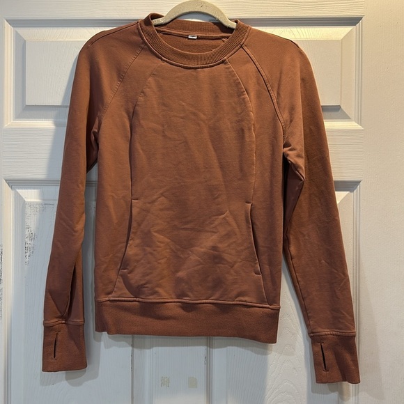 Lululemon Scuba Crew Sweatshirt Spiced Chai 2 - Picture 3 of 9